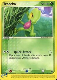 Pokemon Card - Dragon 80/97 - TREECKO (common)