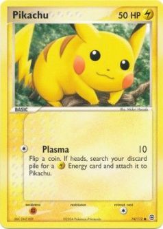 Pokemon Card - Fire Red & Leaf Green 74/112 - PIKACHU (common)