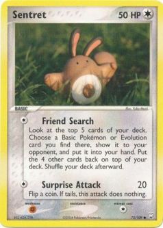 Pokemon Card - Team Rocket Returns 75/109 - SENTRET (common)
