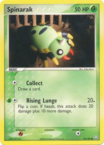 Pokemon Card - Team Rocket Returns 78/109 - SPINARAK (common)