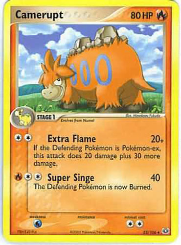 Pokemon EX Emerald Uncommon Camerupt #23 Pokemon EX Emerald Uncommon Camerupt #23