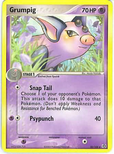grumpig pokemon card Pokemon Card - Emerald 30/106 - GRUMPIG (uncommon): BBToyStore.com