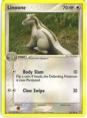 Pokemon Card - Emerald 34/106 - LINOONE (uncommon)