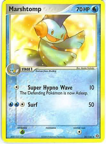 Pokemon Card - Emerald 36/106 - MARSHTOMP (uncommon)