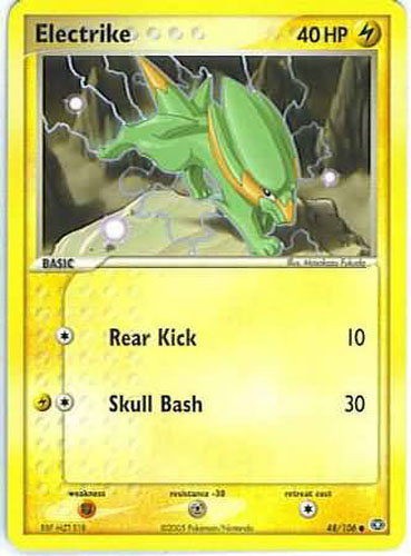 Pokemon EX Emerald Common Electrike #48 Pokemon EX Emerald Common Electrike #48