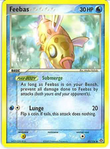 Pokemon Card - Emerald 49/106 - FEEBAS (common): BBToyStore.com - Toys,  Plush, Trading Cards, Action Figures & Games online retail store shop sale