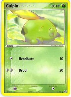Pokemon Card - Emerald 51/106 - GULPIN (common)