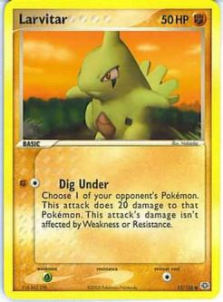 Pokemon Card - Emerald 52/106 - LARVITAR (common)
