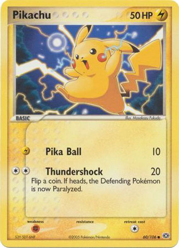 Pokemon Card - Emerald 60/106 - PIKACHU (common)