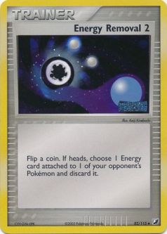 Pokemon Card - Unseen Forces 82/115 - ENERGY REMOVAL 2 (REVERSE holo-foil)