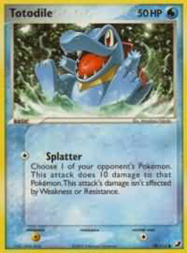 pokemon card totodile Totodile (80/111) [Neo Genesis Unlimited] Moderately Played main image 0