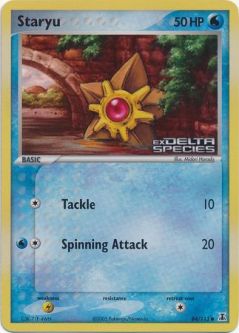 Pokemon Card - Delta Species 84/113 - STARYU (REVERSE holo-foil)