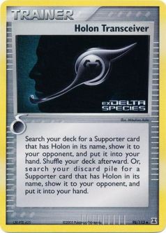 Pokemon Card - Delta Species 98/113 - HOLON TRANSCEIVER (REVERSE holo-foil)