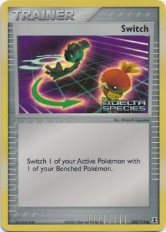 Pokemon Card - Delta Species 102/113 - SWITCH (REVERSE holo-foil)