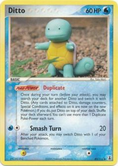 Pokemon Card - Delta Species 40/113 - DITTO (uncommon)