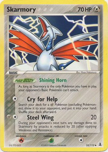 Pokemon Card - Delta Species 55/113 - SKARMORY (uncommon