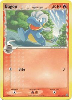 Pokemon Card - Delta Species 57/113 - BAGON (common)