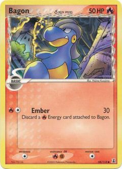 Pokemon Card - Delta Species 58/113 - BAGON (common)