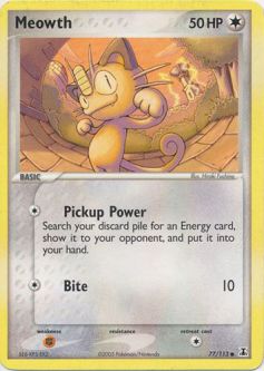 Pokemon Card - Delta Species 77/113 - MEOWTH (common)