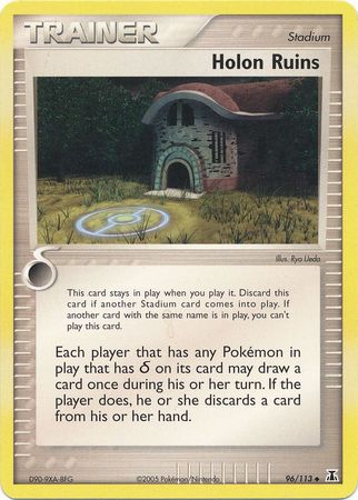 Pokemon Card - Delta Species 96/113 - HOLON RUINS (uncommon)