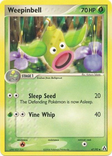 Pokemon EX Legend Maker Uncommon Weepinbell #47