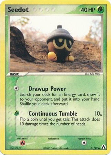Pokemon EX Legend Maker Common Seedot #61 Pokemon EX Legend Maker Common Seedot #61