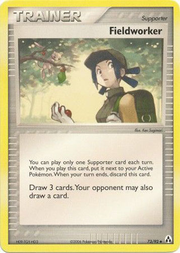 Pokemon Card - Legend Maker 73/92 - FIELDWORKER (uncommon)