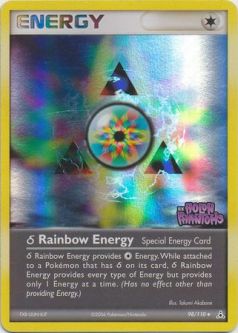 Pokemon Card - Holon Phantoms 98/110 - RAINBOW ENERGY (REVERSE holo-foil)