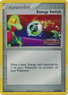 Pokemon Card - Power Keepers 75/108 - ENERGY SWITCH (REVERSE holo-foil)