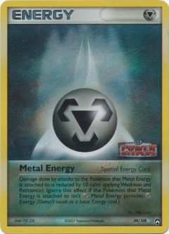 Pokemon Card - Power Keepers 88/108 - METAL ENERGY (REVERSE holo-foil)