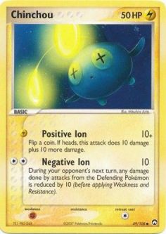 Pokemon Card - Power Keepers 49/108 - CHINCHOU (common)