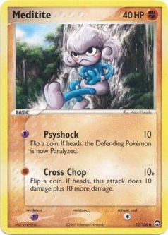 Pokemon Card - Power Keepers 55/108 - MEDITITE (common)