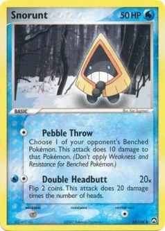 Pokemon Card - Power Keepers 64/108 - SNORUNT (common)