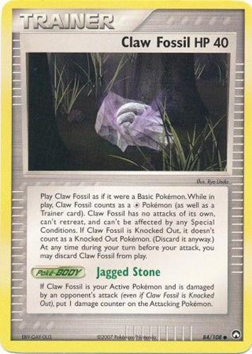 Pokemon Card - Power Keepers 84/108 - CLAW FOSSIL (common)