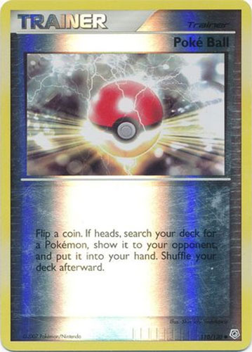 Pokemon Card - Diamond & Pearl 110/130 - POKE BALL (reverse holo)