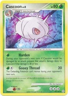 Pokemon Card - Diamond & Pearl 44/130 - CASCOON (uncommon)