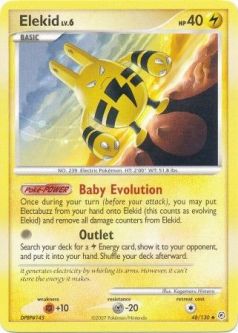 Pokemon Card - Diamond & Pearl 48/130 - ELEKID (uncommon)