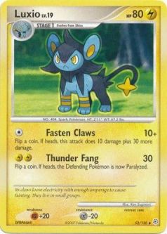 Pokemon Card - Diamond & Pearl 52/130 - LUXIO (uncommon)