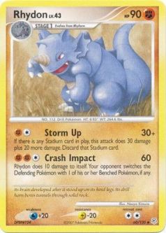 Pokemon Card - Diamond & Pearl 60/130 - RHYDON (uncommon)