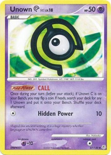 Pokemon Card - Diamond & Pearl 67/130 - UNOWN [C] (uncommon)