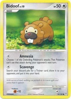 Pokemon Card - Diamond & Pearl 70/130 - BIDOOF (uncommon)