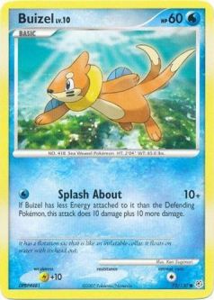 Pokemon Card - Diamond & Pearl 72/130 - BUIZEL (uncommon)