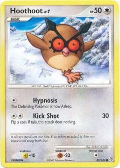 Pokemon Card - Diamond & Pearl 85/130 - HOOTHOOT (uncommon)