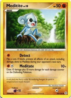 Pokemon Card - Diamond & Pearl 89/130 - MEDITITE (uncommon)