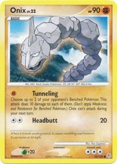 Pokemon Card - Diamond & Pearl 92/130 - ONIX (uncommon)