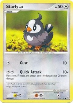 Pokemon Card - Diamond & Pearl 101/130 - STARLY (uncommon)