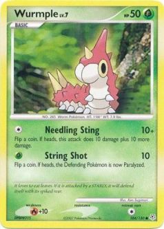 Pokemon Card - Diamond & Pearl 104/130 - WURMPLE (uncommon)