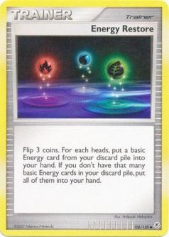 Pokemon Card - Diamond & Pearl 106/130 - ENERGY RESTORE (uncommon)