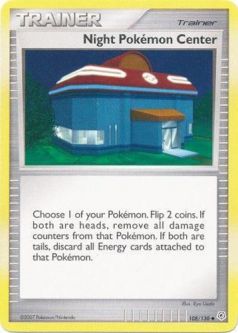 Pokemon Card - Diamond & Pearl 108/130 - NIGHT POKEMON CENTER (uncommon)
