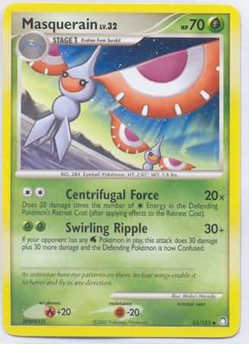 masquerain pokemon card Uncommon Retreat cost Pokemon Card - D&P: Mysterious